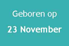 Geboren op 23 November Verjaardag Beroemdheden Logo